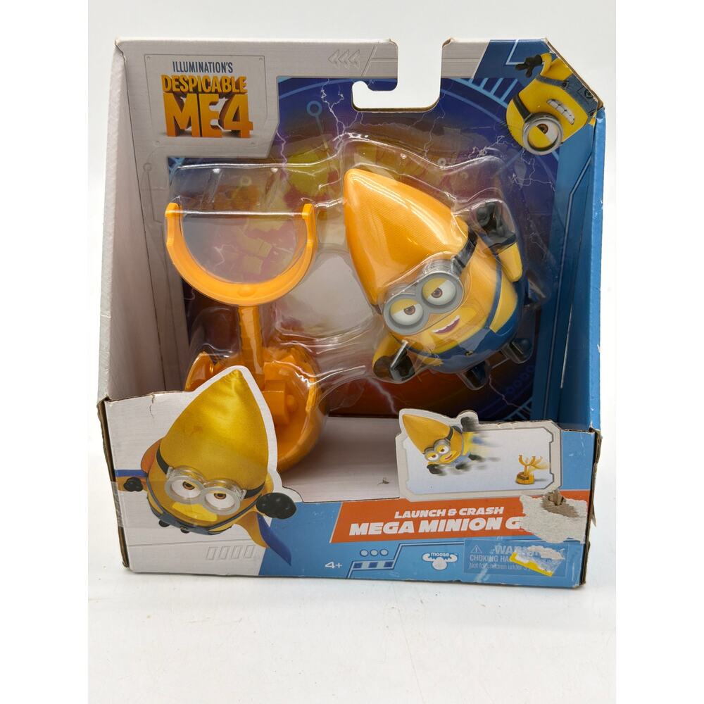 Despicable Me 4 Launch & Crash Mega Minion Gus New Sealed Moose Toy